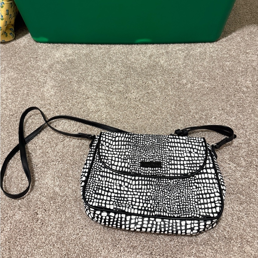 Vera Bradley Midnight Snakeskin Leather
Crossbody Bag